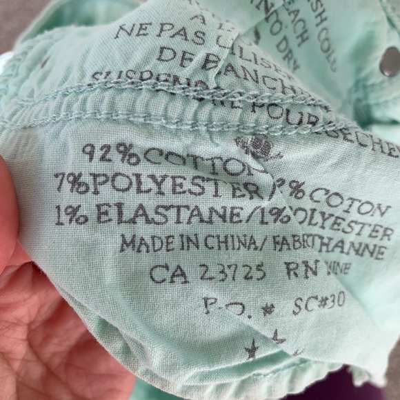 TALULA Denim Shorts - Teal Mint - Picture 7 of 7